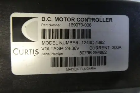 Motorcontroller BT LPE 240, Curtis